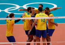 Seleção brasileira de vôlei virou sobre os EUA