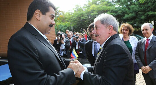 Ex-presidente Luiz Inácio Lula da Silva e o líder venezuelano Nicolás Maduro