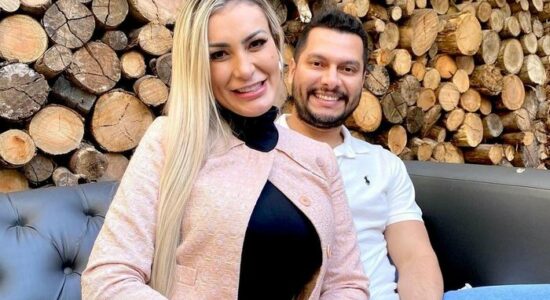 Andressa Urach e o marido, Thiago Lopes