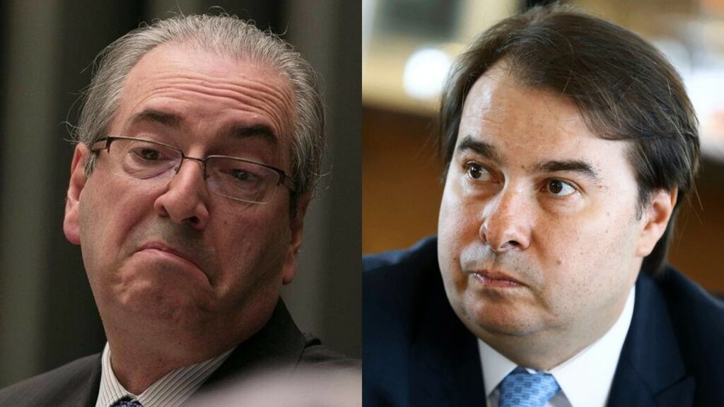 Ex-presidentes da Câmara Eduardo Cunha e Rodrigo Maia