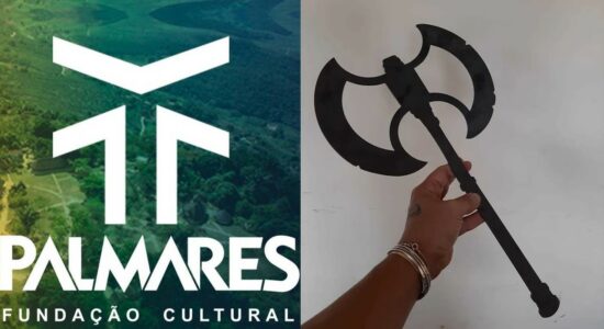 Logo da Fundação Palmares é inspirado no machado de Xangô