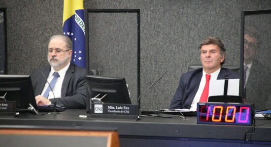 Procurador-geral da República Augusto Aras e o presidente do Supremo Tribunal Federal Luiz Fux