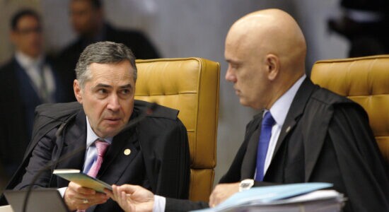 Ministro Luís Roberto Barroso e Alexandre de Moraes, do STF