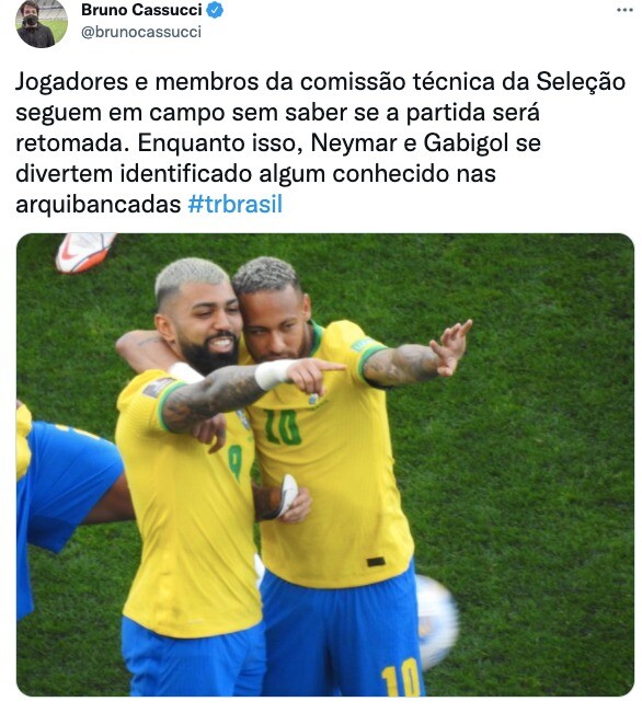 Confusão no jogo entre Brasil e Argentina gerou memes nas redes sociais