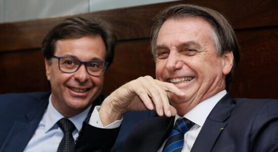 Presidente Jair Bolsonaro e o ministro Gilson Machado