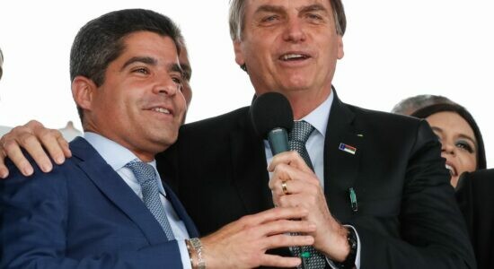 ACM Neto e o presidente Jair Bolsonaro