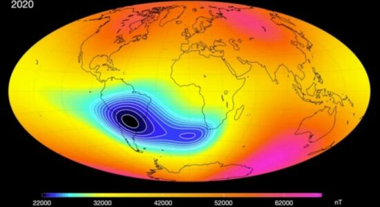 Campo Magnético da Terra está com anomalia