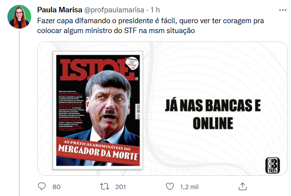 Web critica a IstoÉ por capa que compara Bolsonaro a Hitler