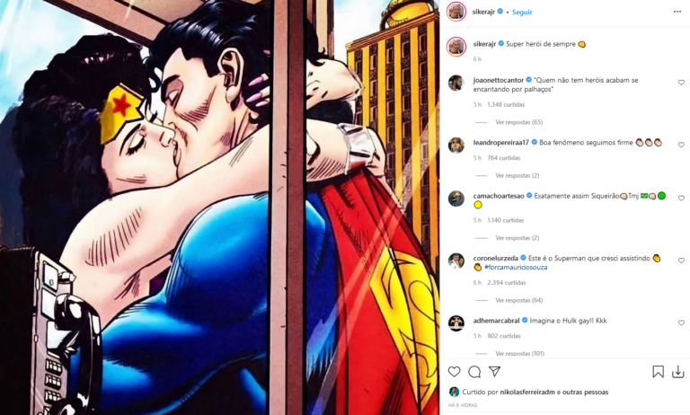 Em apoio a Maurício, web se une e publica 'beijo hétero' do Superman