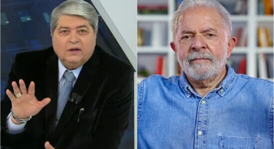 José Luiz Datena e o ex-presidente Luiz Inácio Lula da Silva