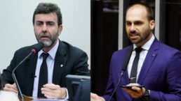 Deputados Marcelo Freixo e Eduardo Bolsonaro