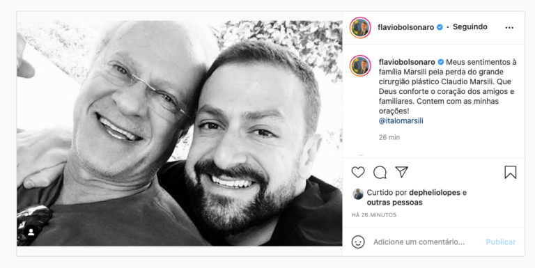 Família de Claudio Marsili recebeu condolências nas redes sociais