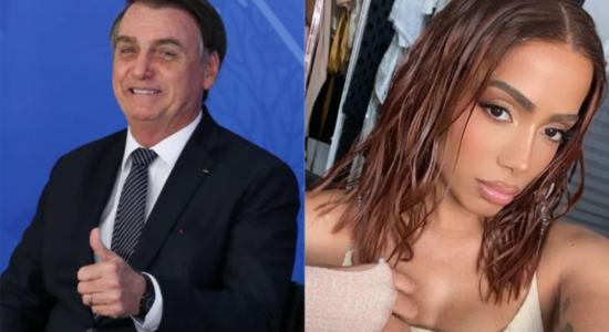 Presidente Jair Bolsonaro respondeu a cantora Anitta