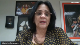 ministra Damares Alves em live com o pleno news
