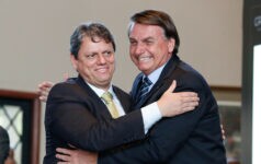 Presidente da República, Jair Bolsonaro e Ministro da Infraestrutura, Tarcísio Gomes de Freitas