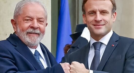 Ex-presidente Lula e presidente da França, Emmanuel Macron