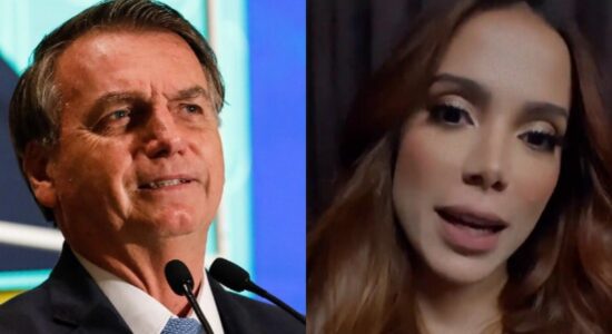 Bolsonaro afirma que Anitta não entende de política e ela se irrita