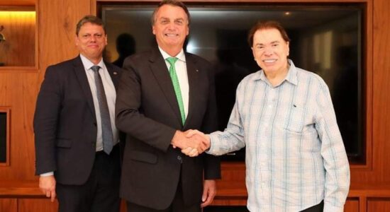 Encontro entre o presidente Jair Bolsonaro e Silvio Santos