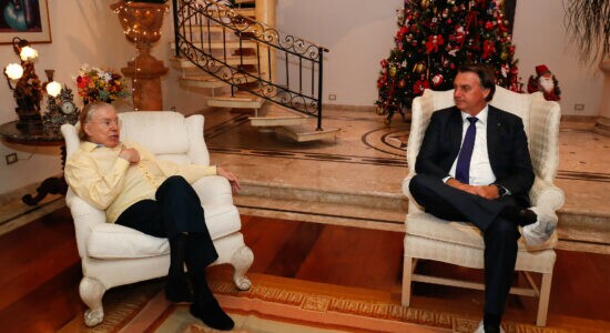 Silvio Santos e Presidente Jair Bolsonaro