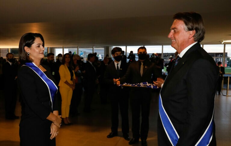 Michelle Bolsonaro recebeu a Ordem de Rio Branco