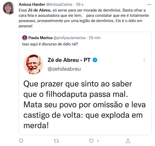 Web denuncia 'ódio do bem' após Zé de Abreu atacar Bolsonaro