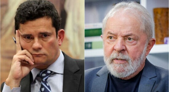 Ex-juiz Sergio Moro e o ex-presidente Lula