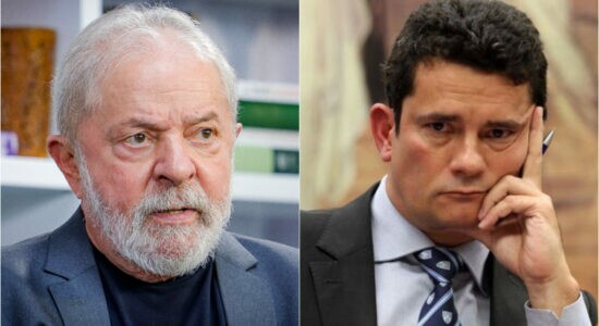 Ex-juiz Sergio Moro e o ex-presidente Lula
