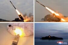Imagens de lançamento de míssil divulgadas pela Coreia de Norte