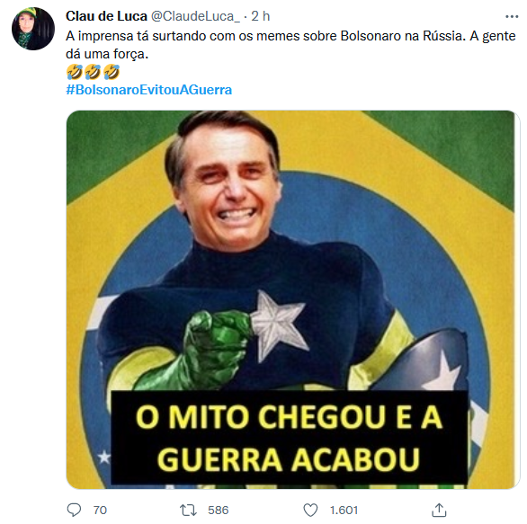 Web 'se diverte' ao irritar jornalistas por dizer que #BolsonaroEvitouAGuerra