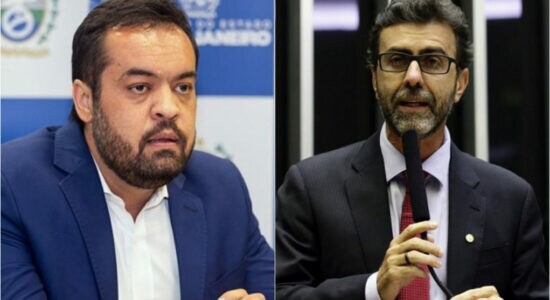 Governador Claudio Castro e o deputado Marcelo Freixo trocaram farpas nas redes