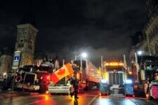 Protesto de caminhoneiros no Canadá