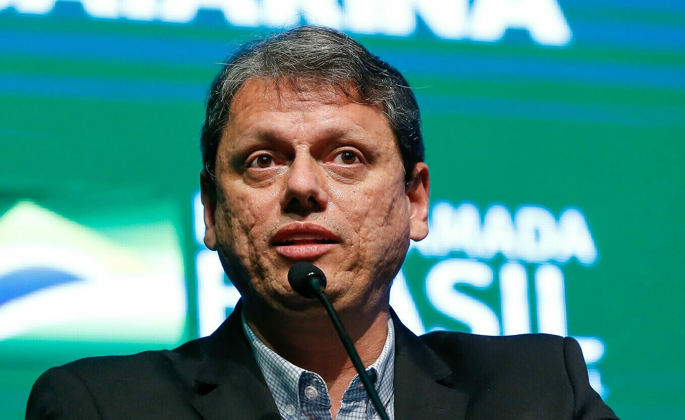 Ministro da Infraestrutura Tarcísio Freitas