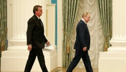 Presidentes Jair Bolsonaro e Vladimir Putin, presidente da Rússia