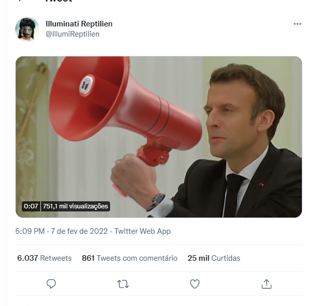 Web faz memes sobre distância entre Macron e Putin em reunião