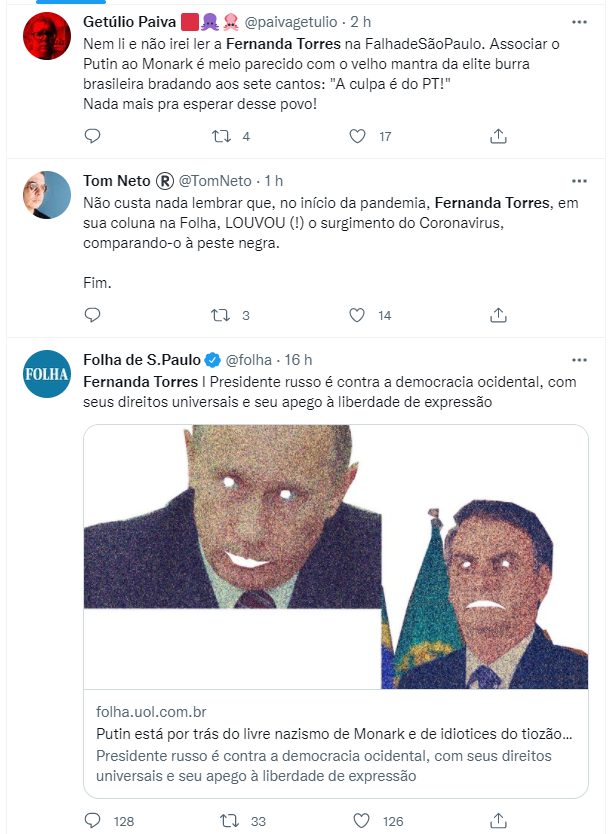Fernanda Torres foi criticada no Twitter por texto publicado na Folha de S. Paulo