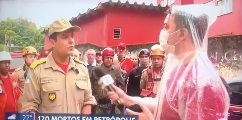 Globo é contestada ao vivo ao dizer que Exército não foi a Petrópolis.  Vídeo! | Entretenimento 