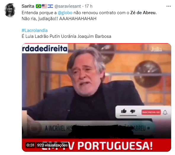 Zé de Abreu virou piada nas redes sociais após choro em entrevista