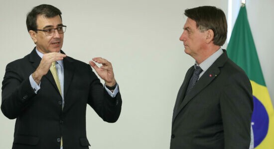 Ministro de Relações Exteriores, Carlos França, e o presidente Jair Bolsonaro