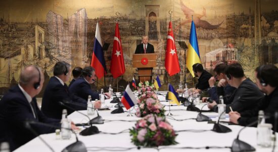 delegações de Rússia e Ucrânia se reuniram