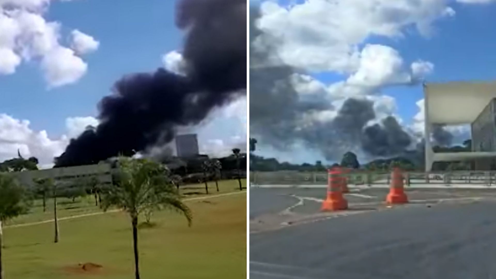 Incêndio atinge anexo do Palácio do Planalto neste sábado