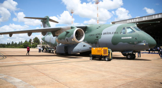 avião KC-390 Millennium da Força Aérea Brasileira (FAB)