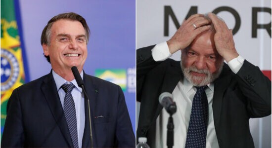 Presidente Jair Bolsonaro e o ex-presidente Lula