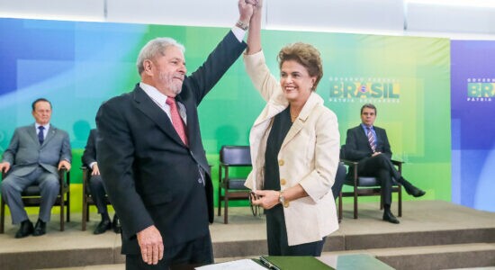 Presidente Luiz Inácio Lula da Silva e Dilma Rousseff