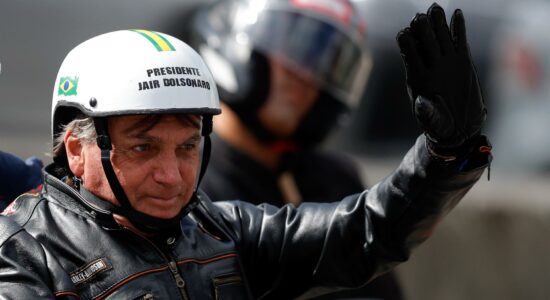 Presidente Jair Bolsonaro em motociata