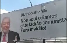 Outdoor contra Lula em Divinópolis