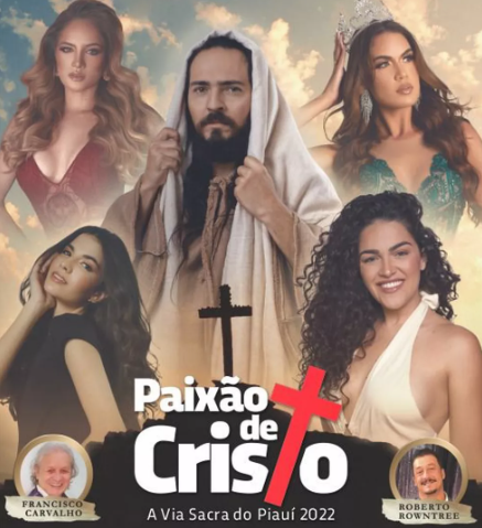 Atriz sobre cartaz da Paixão de Cristo: 'Sem verba para figurino'