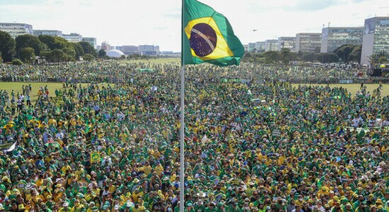 Ato do Movimento Brasil Verde e Amarelo na Esplanada dos Ministérios