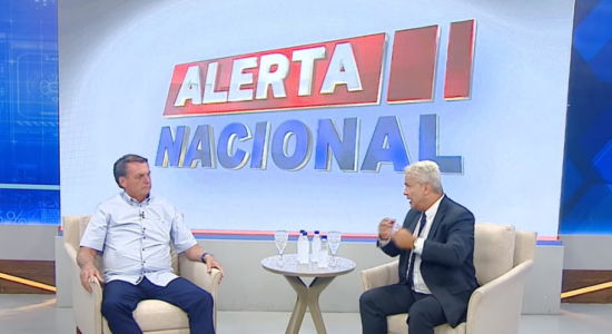 Presidente Jair Bolsonaro no programa Alerta Nacional