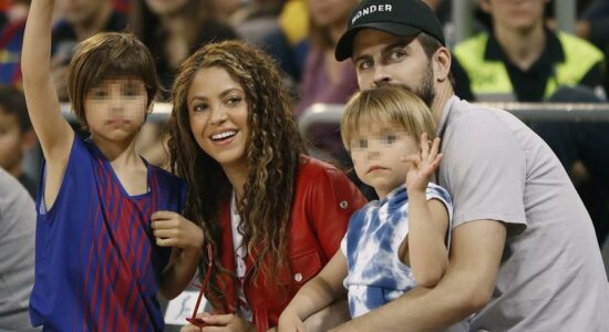 Shakira, Piqué e os filhos, Milan e Sasha