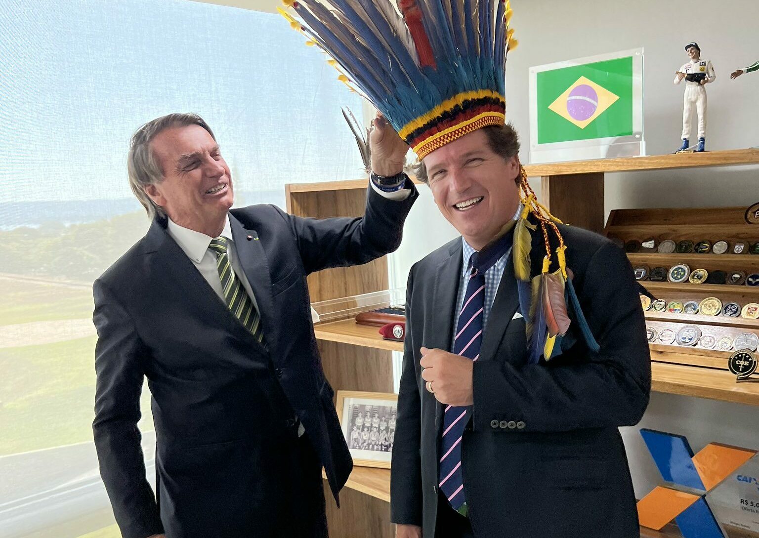 Jair Bolsonaro e Tucker Carlson